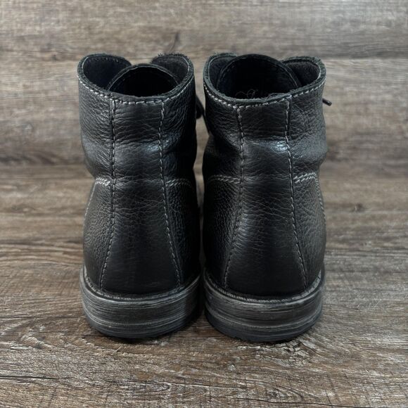 BED|STU Curtis II Chukka Boots Men's 11.5 Black Leather Lace Up Ankle Moc Toe - Picture 5 of 8